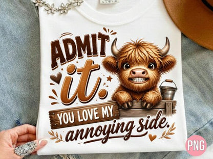 Funny Highland Cow Admit It