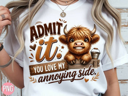Funny Highland Cow Admit It