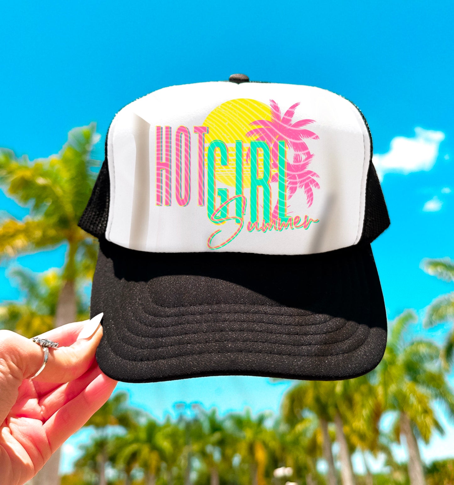 Hot Beach Hot Cowgirl Hot Summer Boats AND Hoes - Ready to Press DTF Transfer,  Trucker Hats, Shirts & Transfers