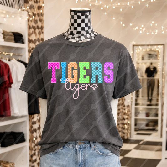 CHECKERED NEON TIGERS