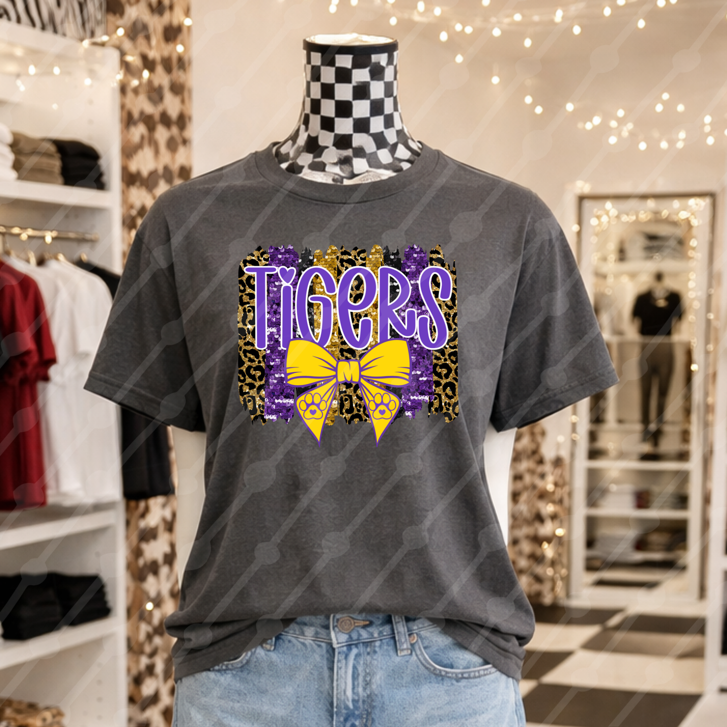 TIGERS LEOPARD BOW