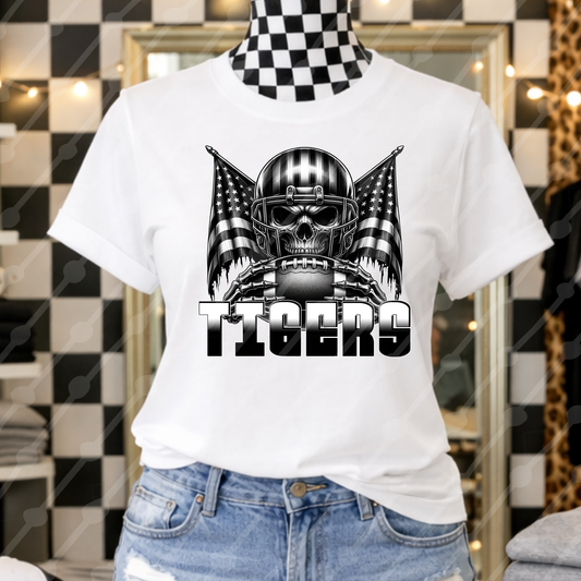 TIGERS SKULL FOOTBALL