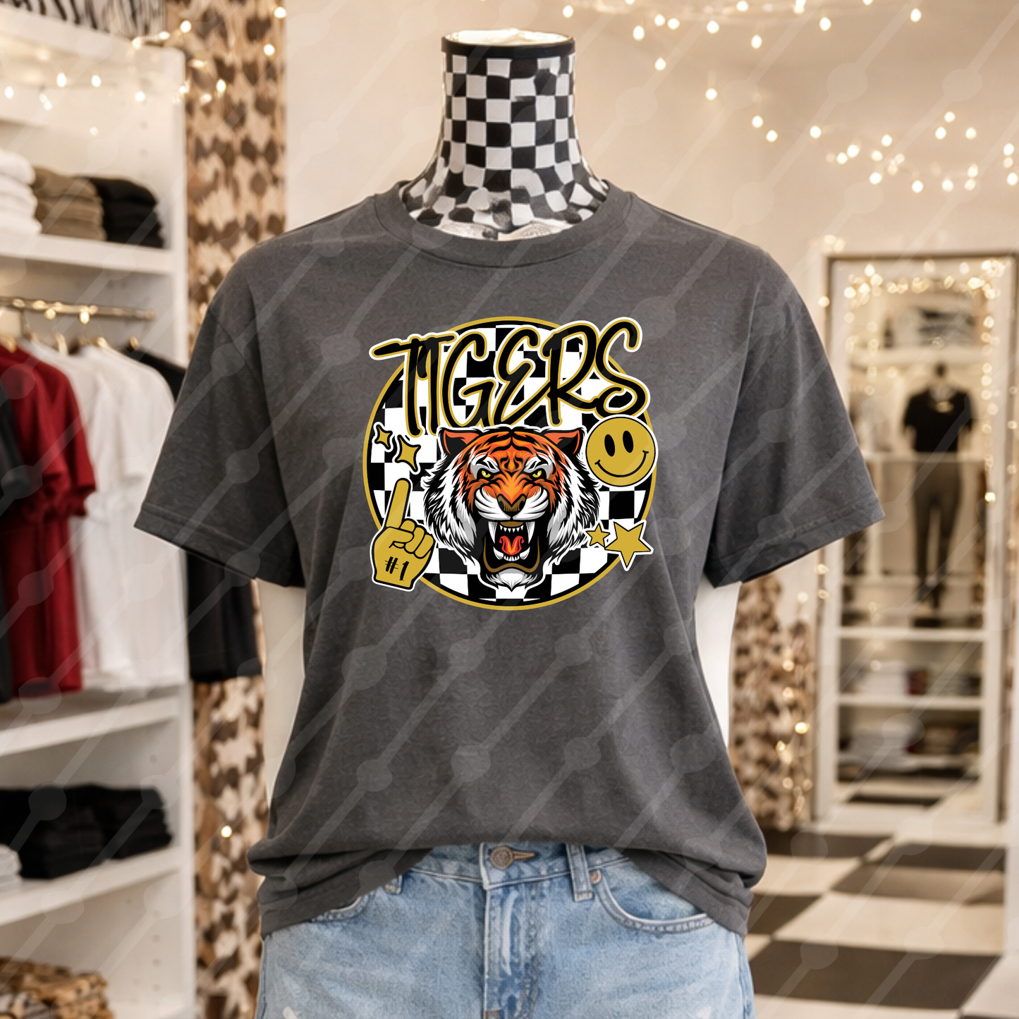 TIGERS CHECKERED