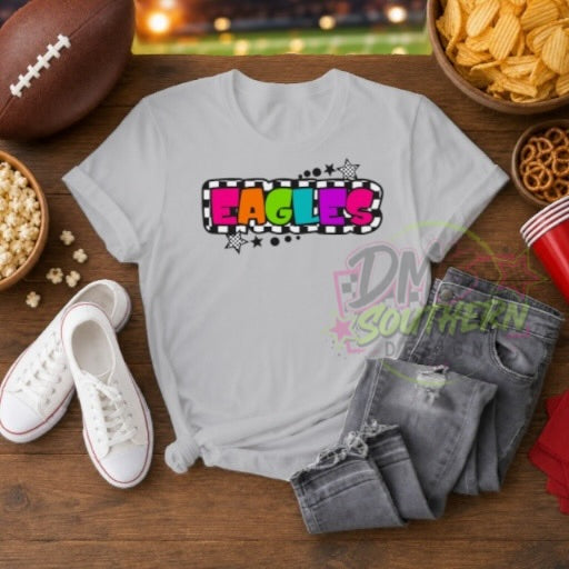 EAGLES NEON CHECKERED