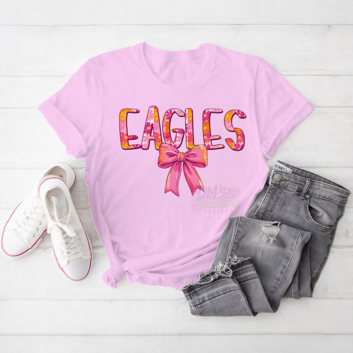 EAGLES FLORAL BOW