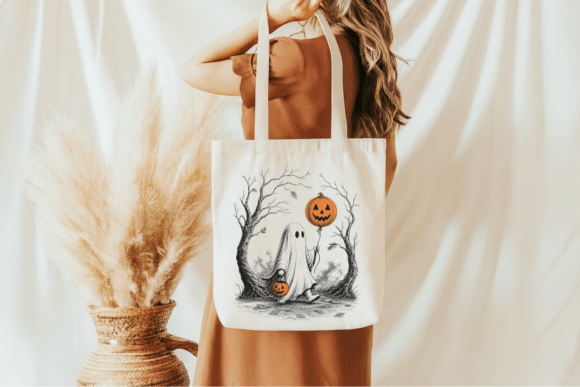 SPOOKY HALLOWEEN VINTAGE GHOST