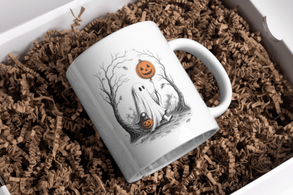 SPOOKY HALLOWEEN VINTAGE GHOST