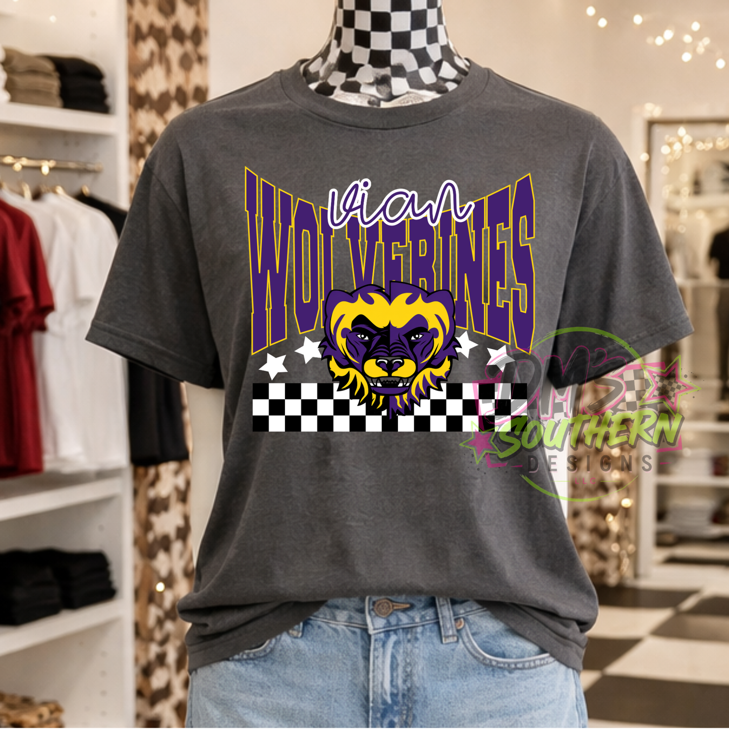 VIAN WOLVERINES CHECKERED