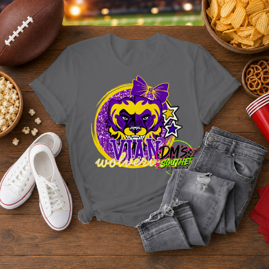 WOLVERINES GLITTER BOW