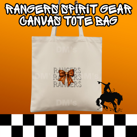 RANGERS BOW SCHOOL SPIRIT TOTE BAG