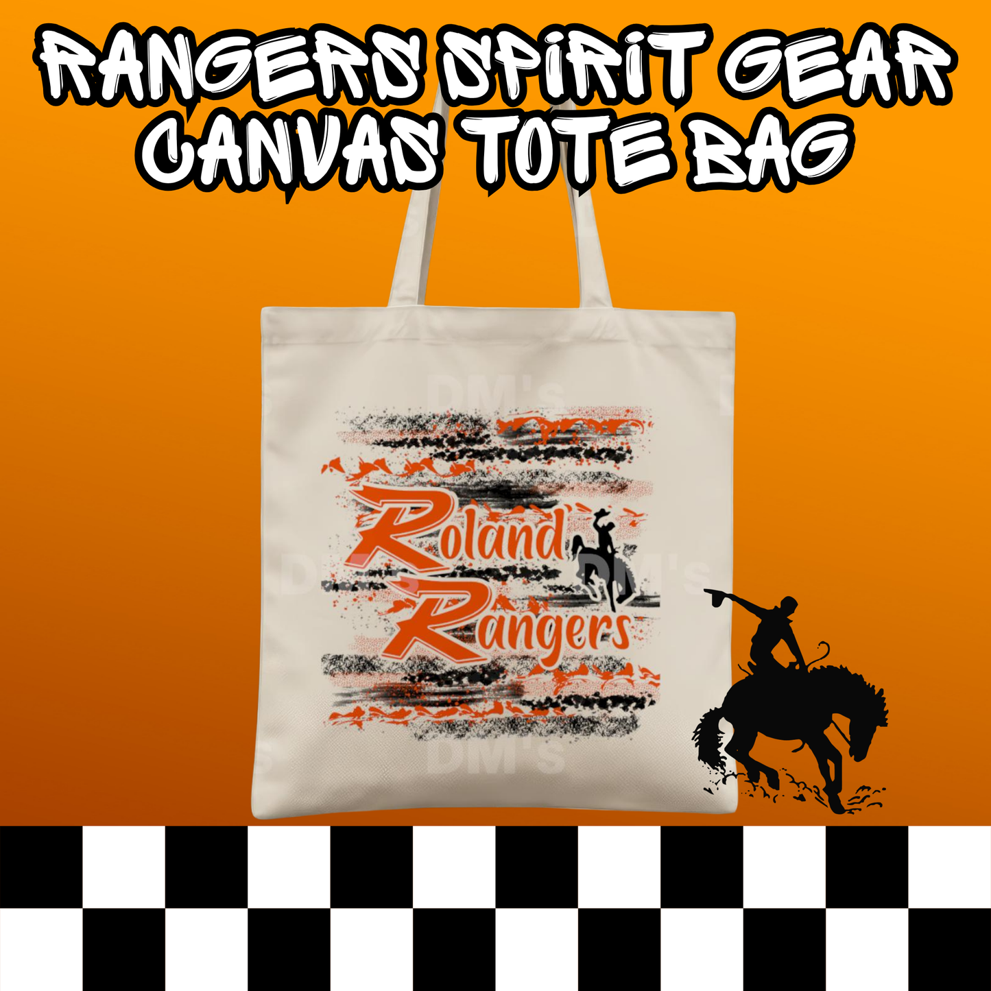 ROLAND RANGERS SCHOOL SPIRIT TOTE BAG