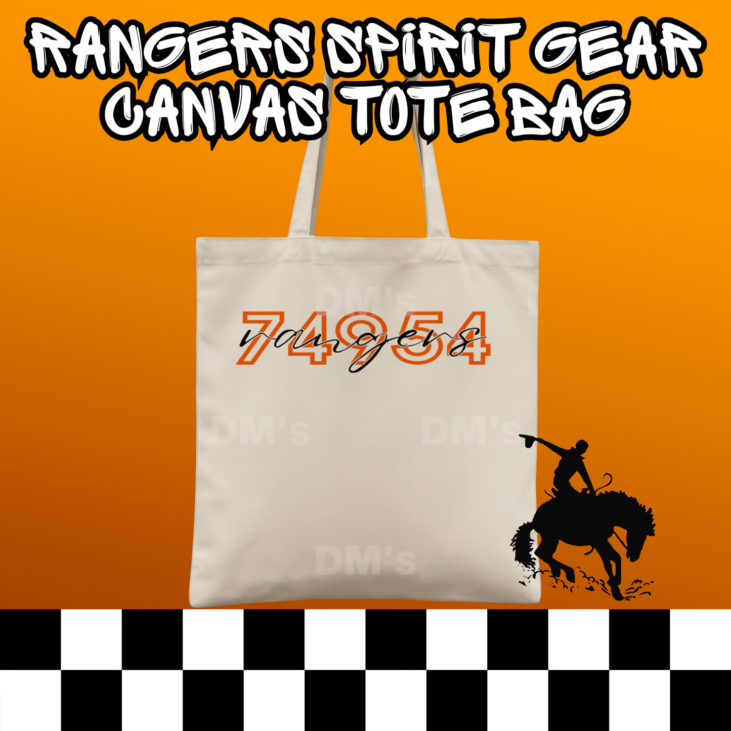 RANGERS SCHOOL SPIRIT TOTE BAG