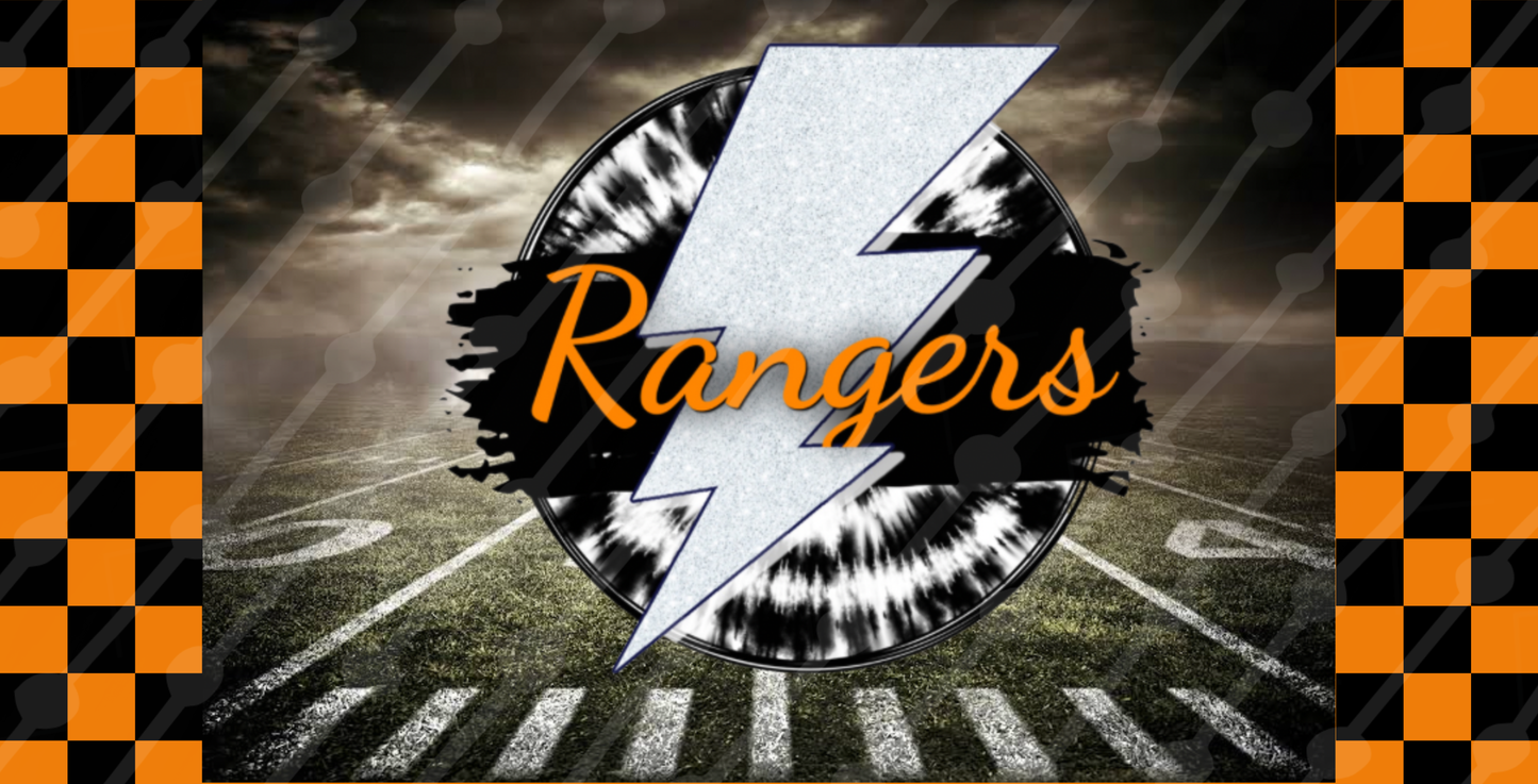 RANGERS LIGHTNING LICENSE PLATE