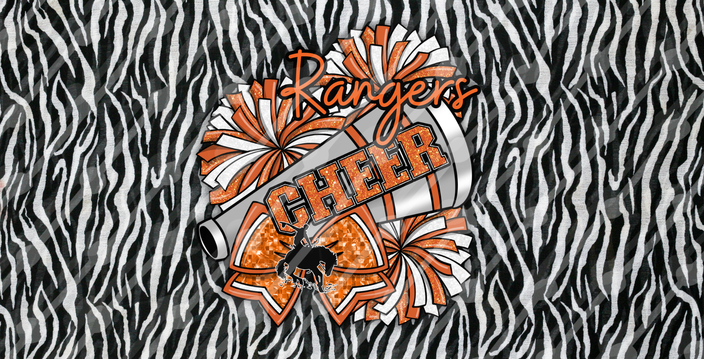 RANGERS CHEER LICENSE PLATE