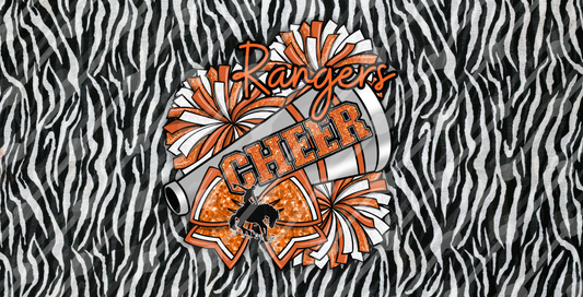 RANGERS CHEER LICENSE PLATE
