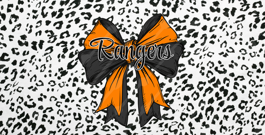 RANGERS LEOPARD BOW LICENSE PLATE