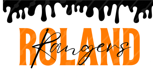 ROLAND RANGERS DRIP LICENSE PLATE