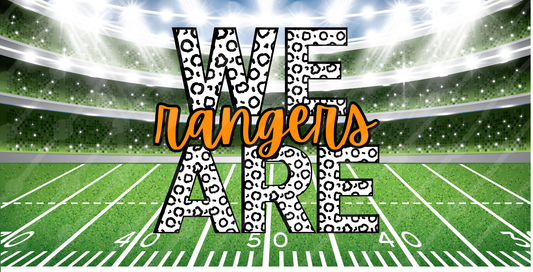 WE ARE RANGERS LICENSE PLATE
