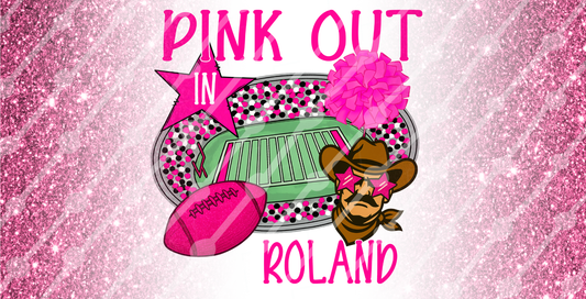 PINK OUT IN ROLAND RANGERS LICENSE PLATE