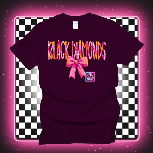 FLORAL RIBBON BLACK DIAMONDS