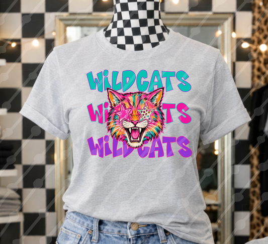 WILDCATS STAR EYES COLORFUL