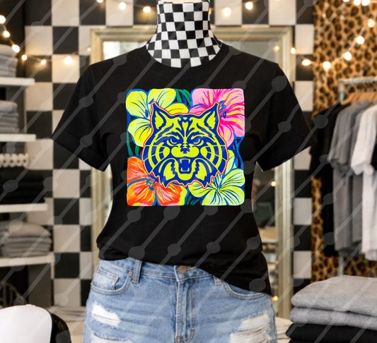 WILDCATS COLORFUL FLORAL