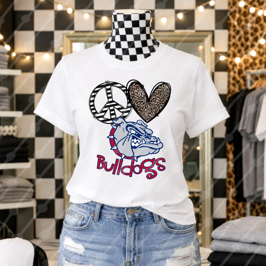 PEACE LOVE BULLDOGS