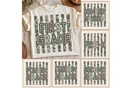 CAMO STRIPED BACK TO SCHOOL