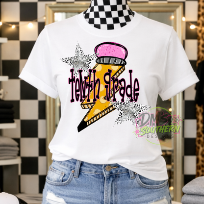 PENCIL LIGHTNING BOLT SCHOOL ALL GRADES