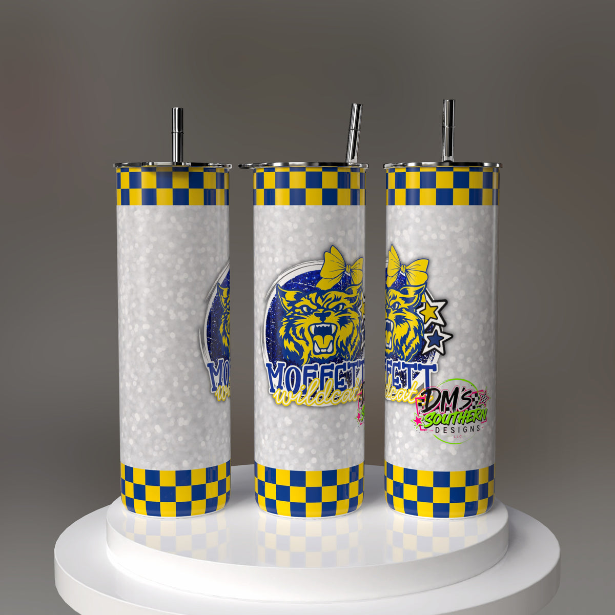 MOFFETT WILDCATS GLITTER MASCOT