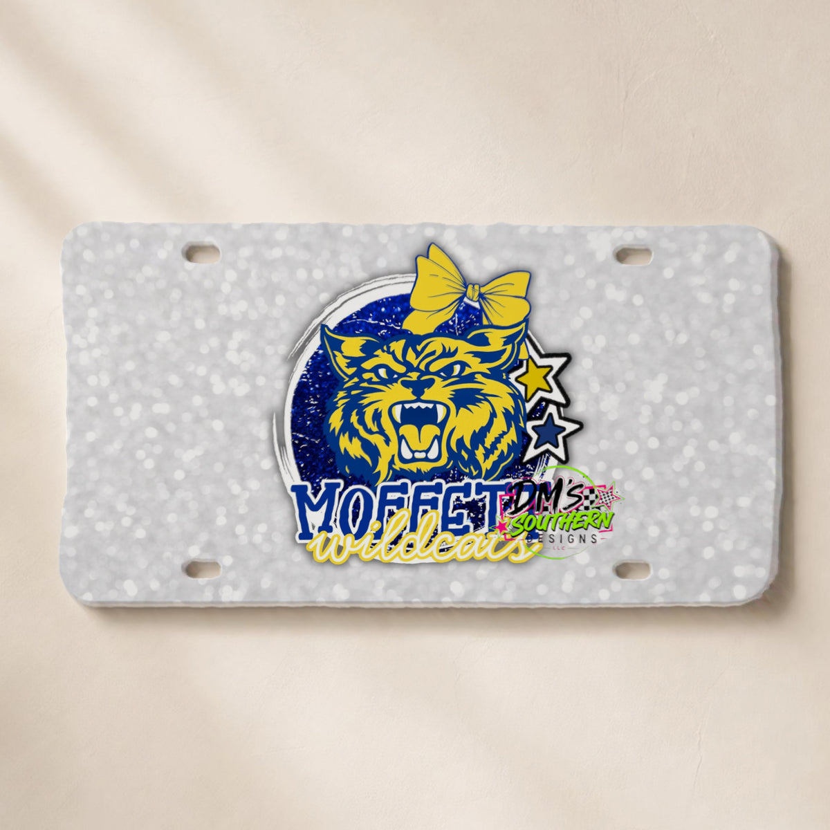 MOFFETT WILDCATS GLITTER MASCOT