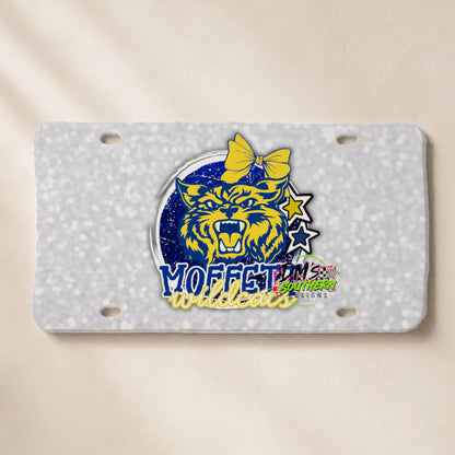 MOFFETT WILDCATS GLITTER MASCOT