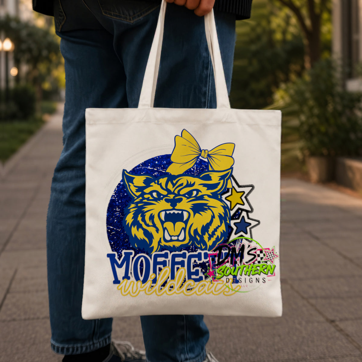 MOFFETT WILDCATS GLITTER MASCOT