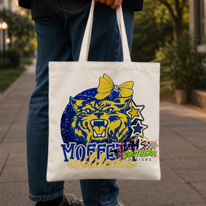 MOFFETT WILDCATS GLITTER MASCOT