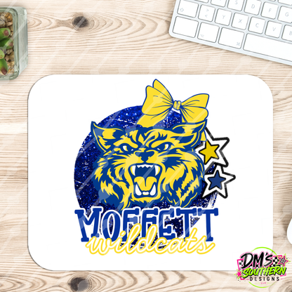 MOFFETT WILDCATS GLITTER MASCOT