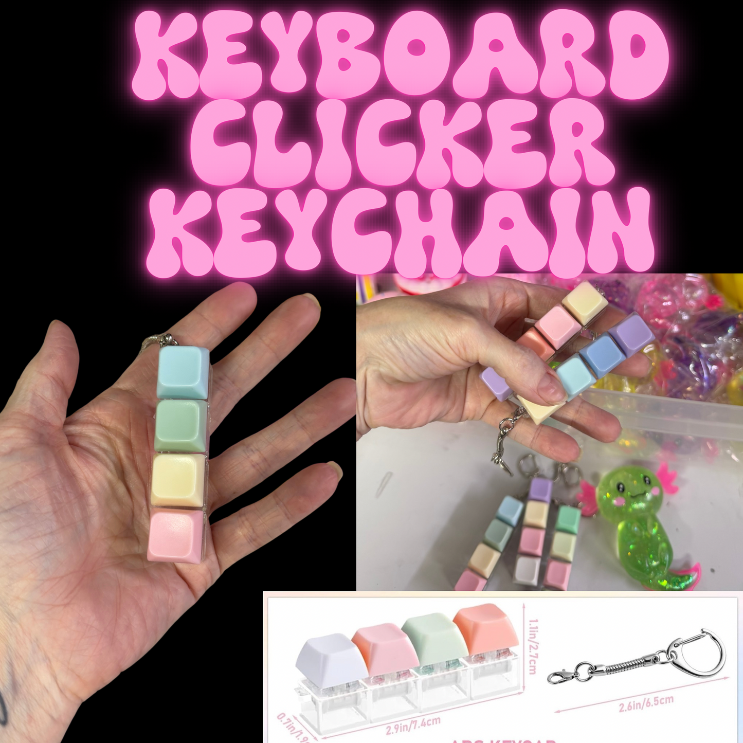 Keyboard Clicker Keychain