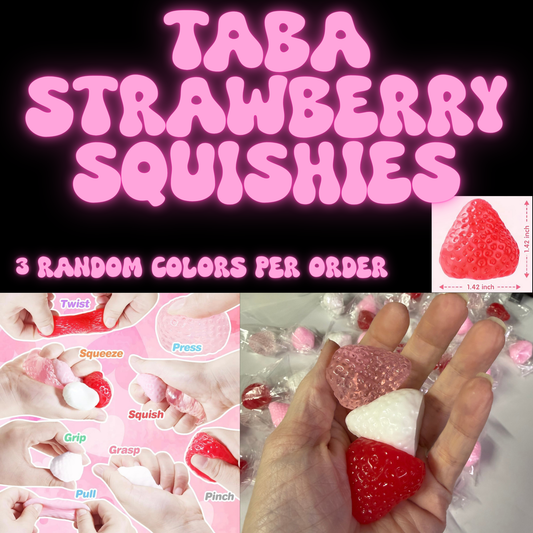 Strawberry Squishies 3 Pieces