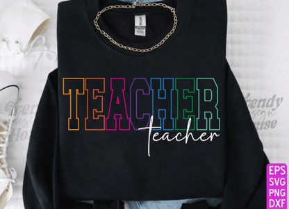 School Occupation Designs - White cursive