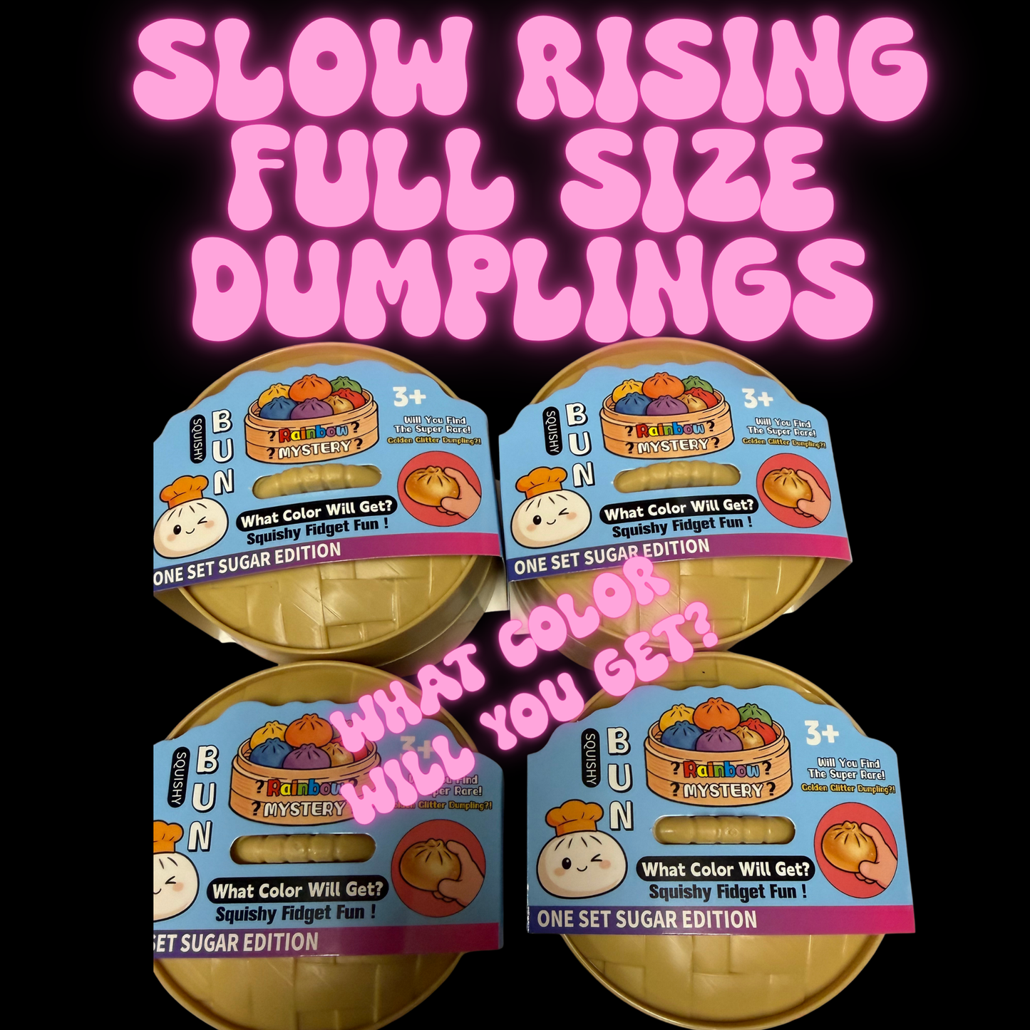 Full Size Mystery Dumplings Slow Rise Rainbow