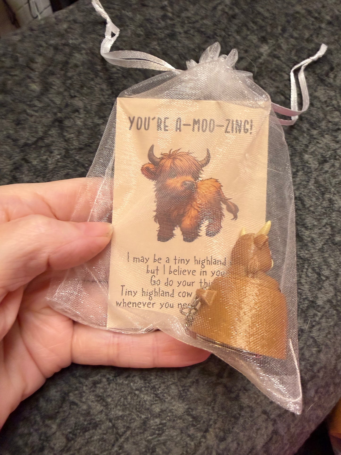 Highland Cow Keychain Clicker