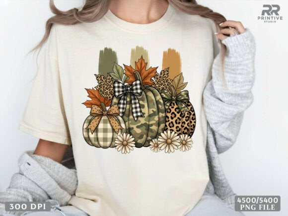 RUSTIC CAMO FALL PUMPKIN