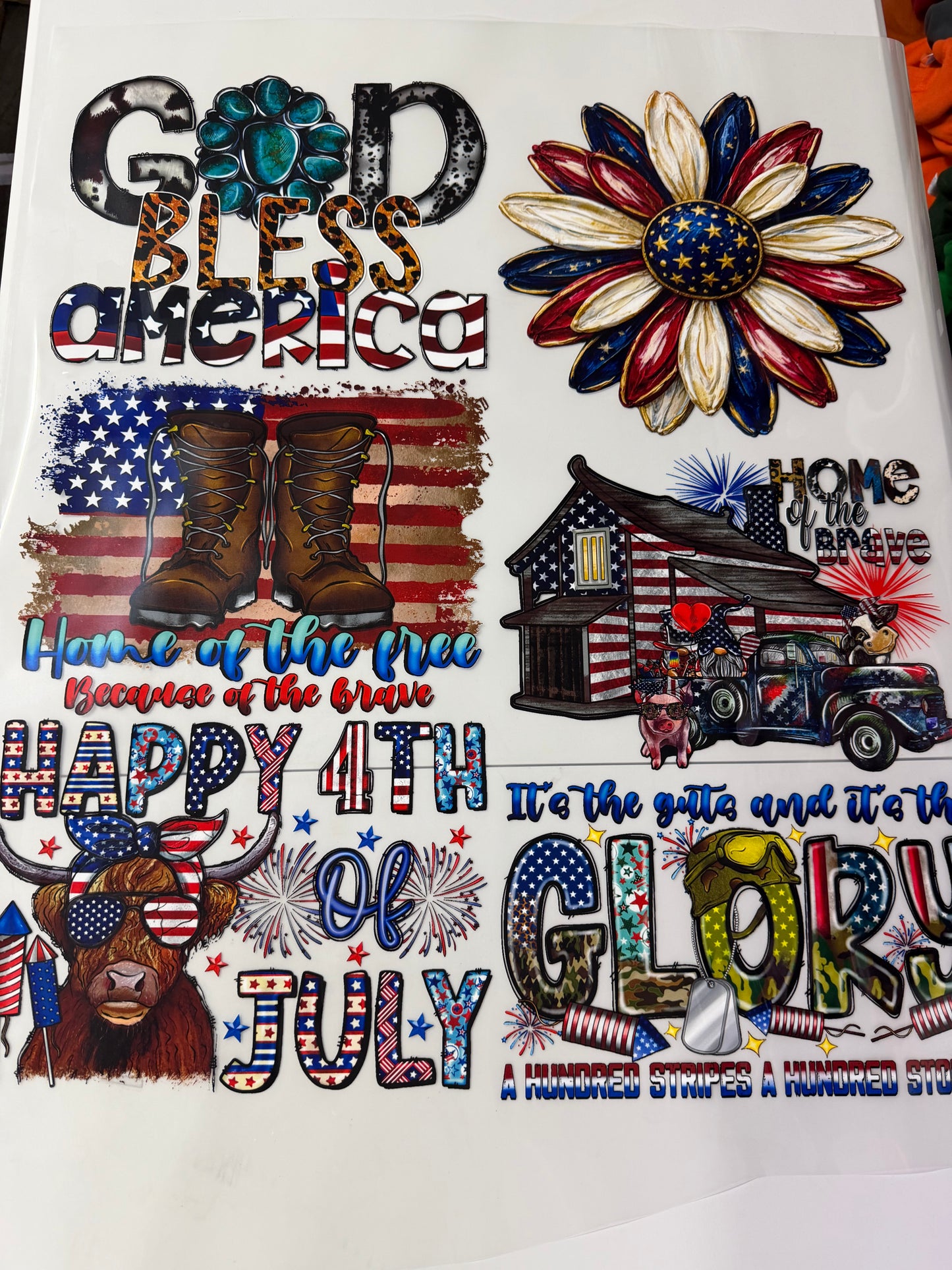 Patriotic DTF Bundle 6 Designs