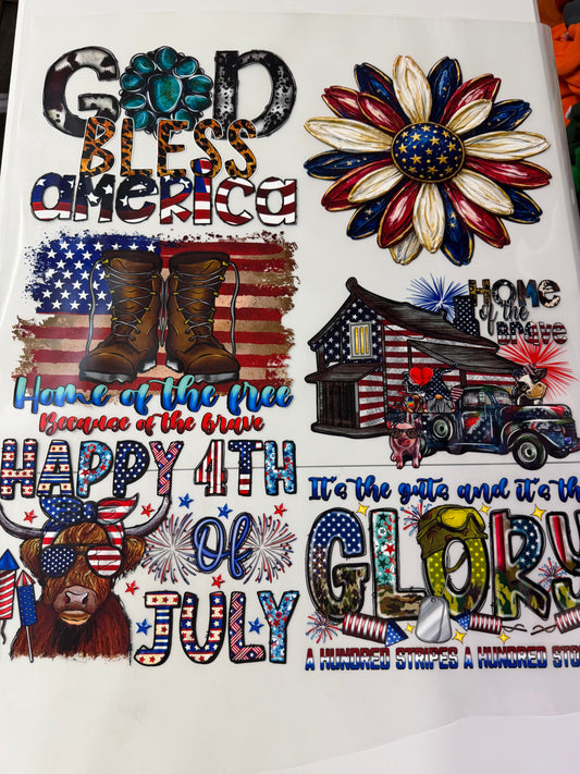 Patriotic DTF Bundle 6 Designs