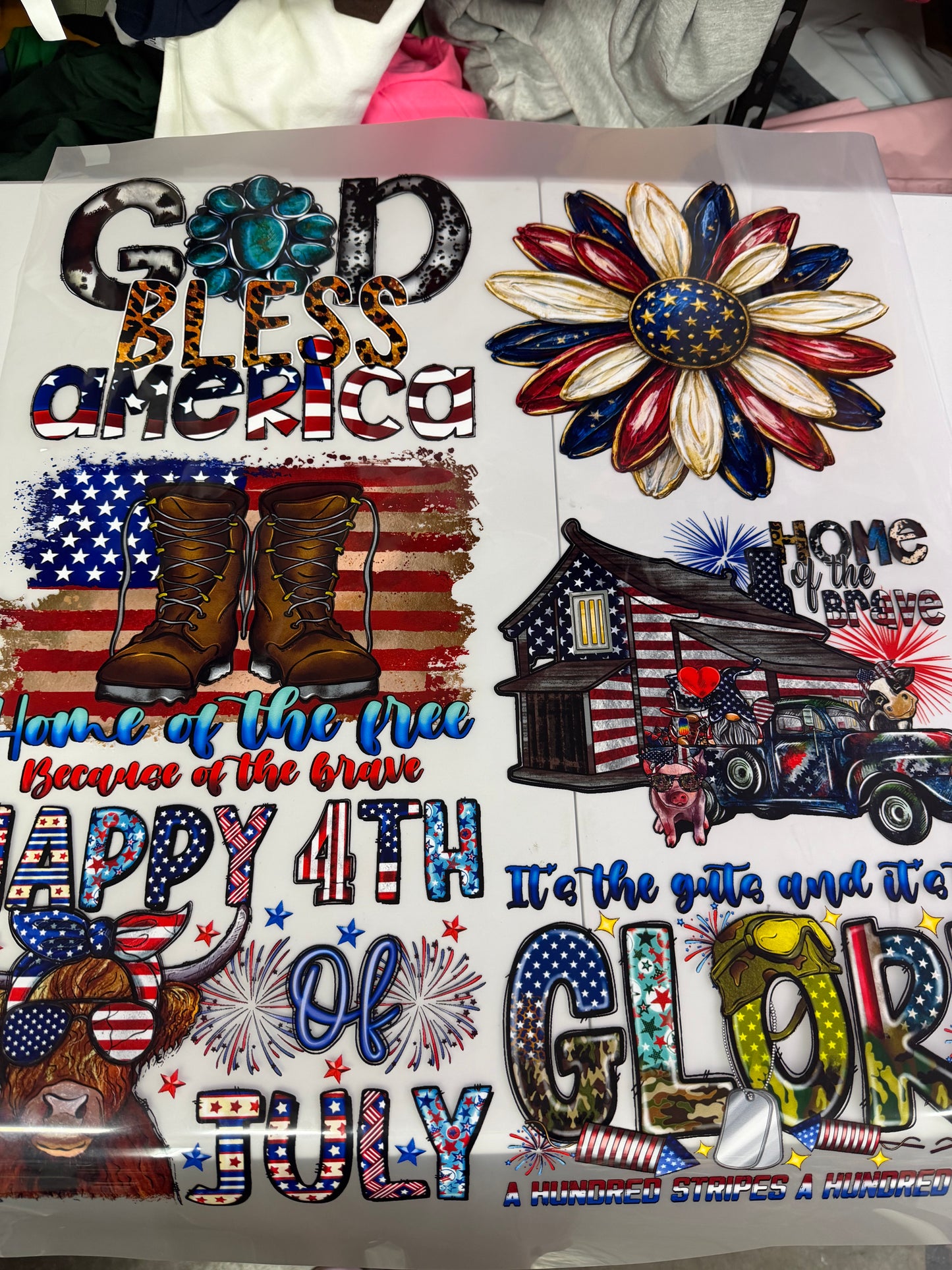 Patriotic DTF Bundle 6 Designs
