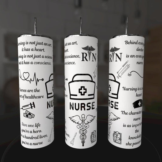 RN NURSING MEDICAL TUMBLER
