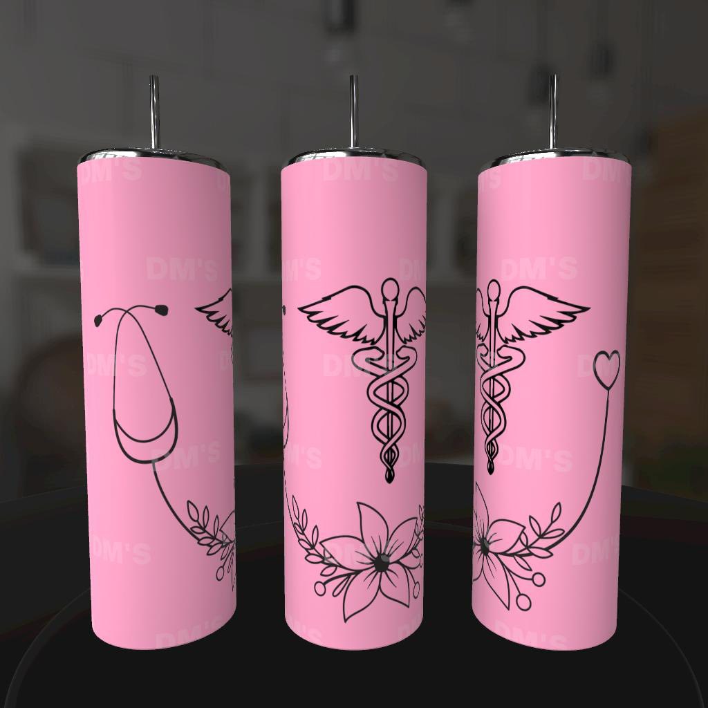 NURSING PINK MEDICAL TUMBLER
