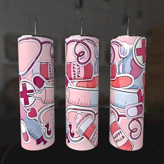 HAPPY PILLS MEDICAL TUMBLER