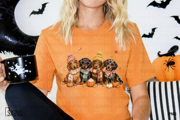 Fall Autumn Cute Dachshund Dog Lover