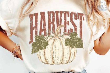 Harvest Pumpkin Distressed Fall