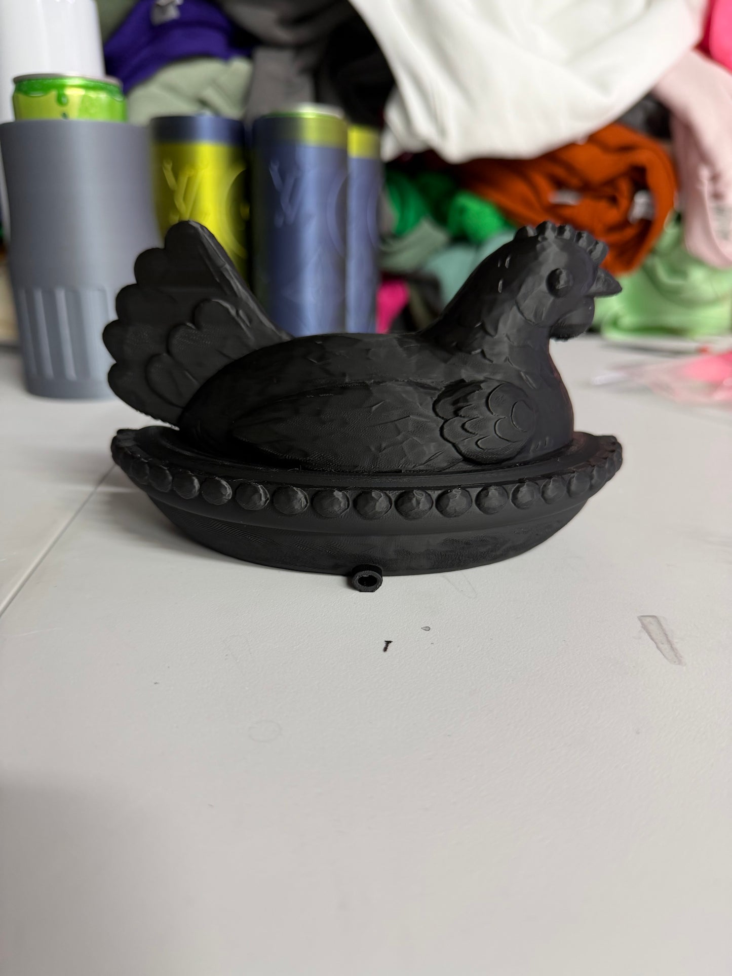 3D Printed NESTING HEN CHICKEN Sponge Holder Scrub    Mommy/DADDY